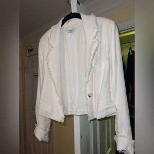 FATE from south moon under white cropped blazer